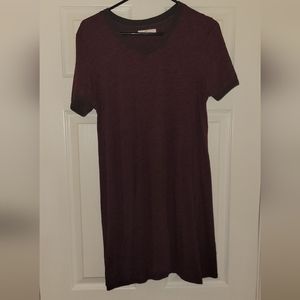 Burgundy T-shirt dress size medium from Van's